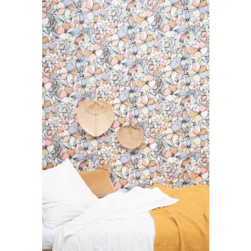 Caselio Young and Free 103384020 CALIFORNIA DREEMING Botanikus Költői virágszirmok fehér rózsaszín sárga szines tapéta