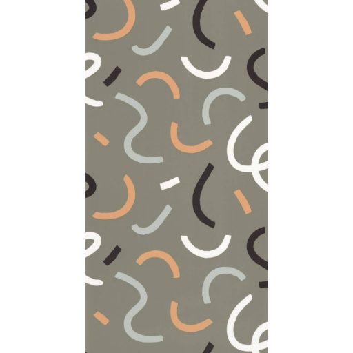 Caselio Young and Free 103397010 GOOD VIBES ONLY Grafkius Szines spagetti graffiti khakizöld fehér sárga szürke fekete