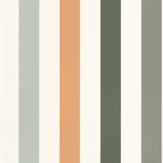   Caselio Young and Free 103407000 STAY POSITIVE Színes csíkos "nyaralós" minta fehér khakizöld sárga tapéta