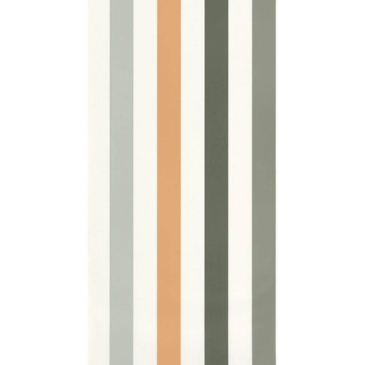 Caselio Young and Free 103407000 STAY POSITIVE Színes csíkos "nyaralós" minta fehér khakizöld sárga tapéta