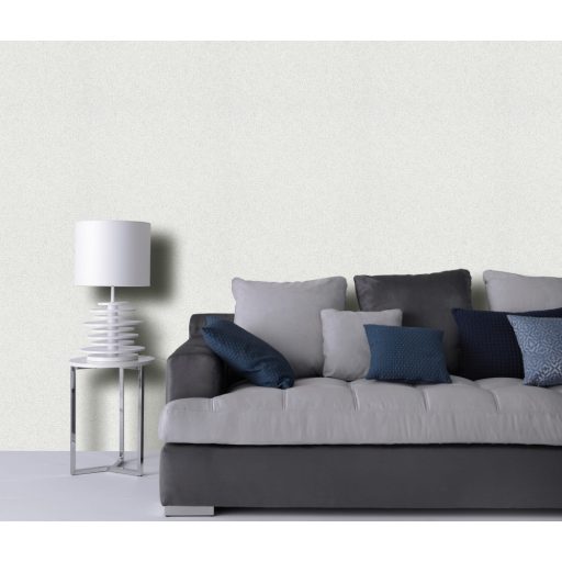 Strukturált felületű fénylő mintarészek uni minta fehér/törtfehér és világosszürke tónus tapéta