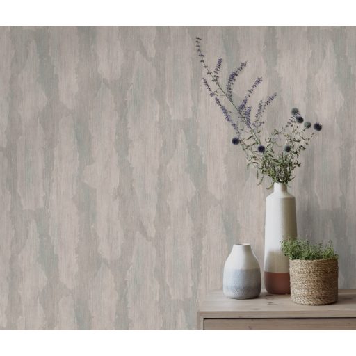 Koptatott felületű strukturált vakolat minta barna/szürkésbarna szürkéskék és ezüst tónus tapéta