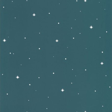 Csillagos égbolt álmodozóknak - kis csillagok pontok éjkék fehér foszforszkáló tapéta