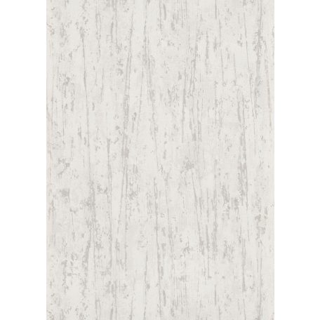 Karcolt betonhatású strukturált minta fehér/törtfehér világosszürke és ezüst fémes hatás tapéta