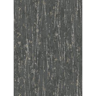   Karcolt betonhatású strukturált minta szürke/sötétszürke aranysárga és ezüst tónus fémes hatás tapéta