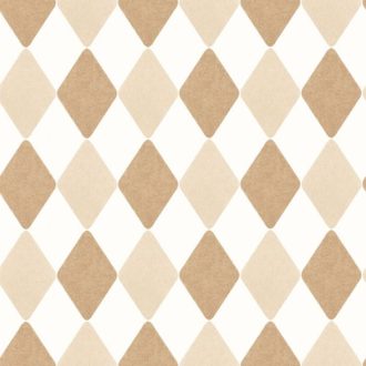   Ünnepi mégis vidám rombuszminta fehér bézs barna tapéta