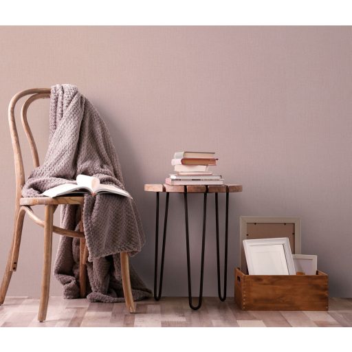 Finom textúrájú vászon megjelenésű egyszínű minta rózsaszín és bézses rózsaszín tónus tapéta