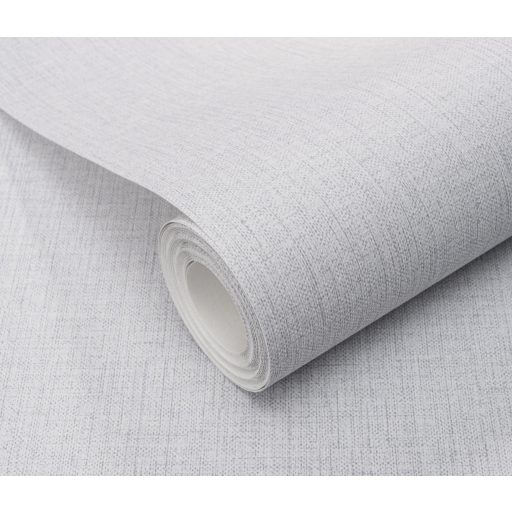 Finom textúrájú vászon megjelenésű egyszínű minta világosszürke és szürke tónus tapéta