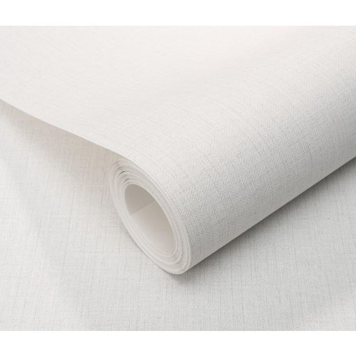 Finom textúrájú vászon megjelenésű egyszínű minta krém és krémszürke tónus tapéta
