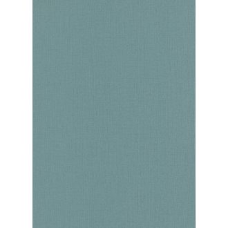   Finom textúrájú vászon megjelenésű egyszínű minta türkizkék és petrol tónus tapéta