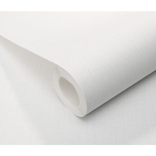 Finom textúrájú vászon megjelenésű egyszínű minta törtfehér és világosszürke tónus tapéta