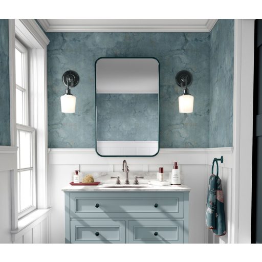 Természetes és bravúros márvány mintázat finom vonalazású textúrán türkiz és barna/aranybarna tónus tapéta