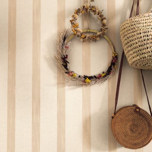 Univerzális hatásos klasszikus csíkos minta homokszín tónusok tapéta