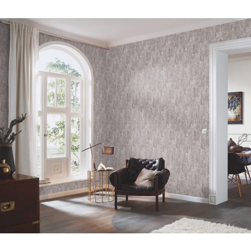 Strukturált kopott beton megjelenítés szürkésbézs és szürkésbarna tónus tapéta