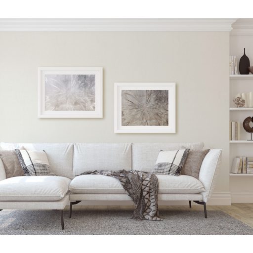 Finoman strukturált vonalkázott egyszínű minta krém/világosbézs tónus csillámló hatás tapéta