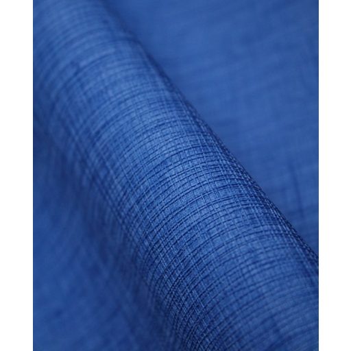 Kellemes tapintású strukturált egyszínű pamutgéz minta királykék tónus tapéta