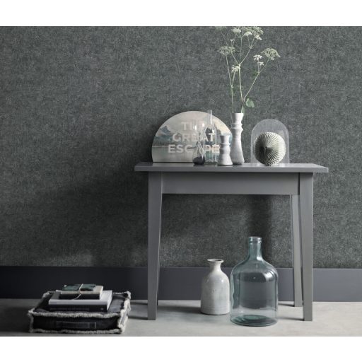 Monokróm karcolt kopott vakolatminta szürke sötétszürke és ezüst tónus fémes hatás tapéta