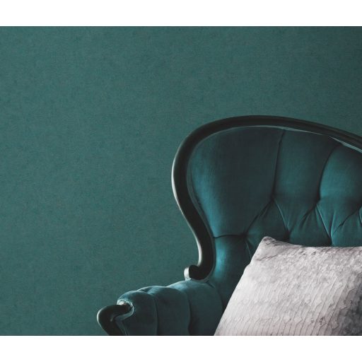 Monokróm karcolt kopott vakolatminta szürke zöld/türkizzöld tónus fémes hatás tapéta