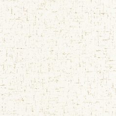   Fémes egyszínű textil szövethatású krémfehér és arany tónus tapéta