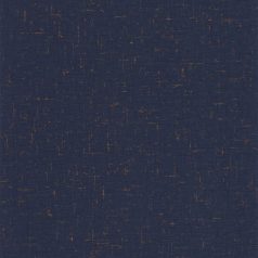   Fémes egyszínű textil szövethatású éjkék és rézszín tónus tapéta