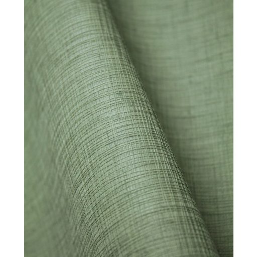 Kellemes tapintású strukturált egyszínű pamutgéz minta eukaliptusz zöld és arany akcentusok fémes hatás tapéta