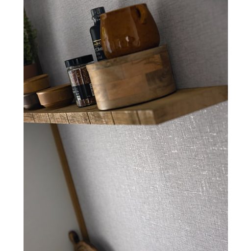 Kellemes tapintású strukturált egyszínű pamutgéz minta szürke ezüst akcentusok tapéta