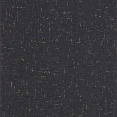   Fémes egyszínű textil szövethatású antracitszürke/fekete és arany tónus tapéta