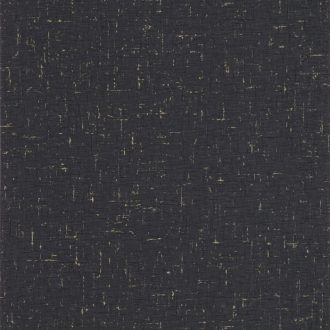   Kellemes tapintású strukturált egyszínű pamutgéz minta sötétszürke fekete arany akcentusok fémes hatás tapéta