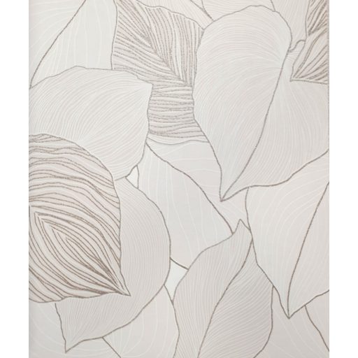 Erezetében és sűrű elhelyezkedésben az ereje - levélmintázat krém bézs és barna tónusok csillogó hatás tapéta