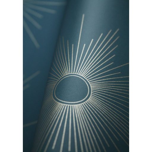 Óda a legfényesebb csillaghoz - a nap szerelmeseinek öt napminta stílusos elegye pávakék és arany tónus fémes fény tapéta