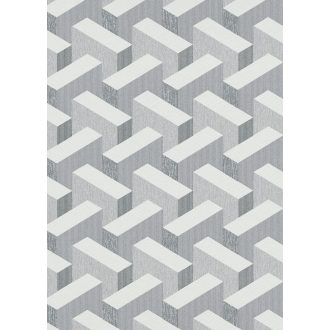   Térbeli elhelyezkedású hasábok változatos felületi struktúrák 3D geometriai minta fehér szürke sötétszürke és antracit tónusok tapéta