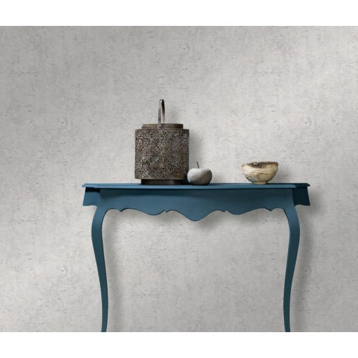 Modern (shabby) kopott felületű strukturált beton mintázat szürke és ezüst tónus fényes mintarészletek tapéta
