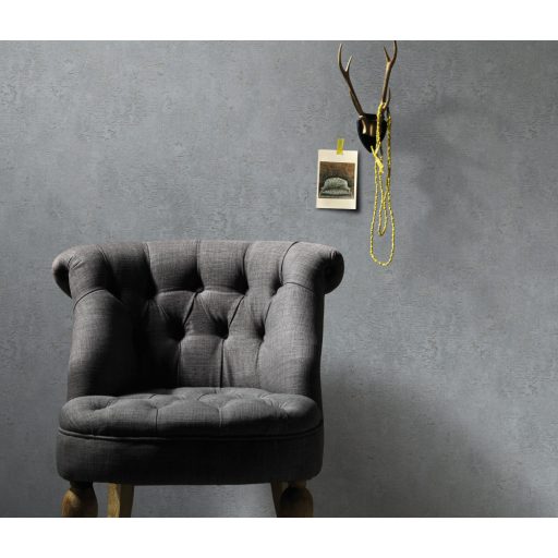 Modern (shabby) kopott felületű strukturált beton mintázat szürke/sötétszürke és barna tónus fémes fényes mintarészletek tapéta