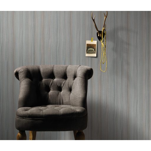 Kigyóbőrre emlékeztető strukturált fénylő méhsejt mintázat szürke ezüst és világos bronz tónus fémes hatás tapéta