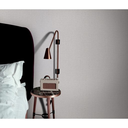 Szövött hatású egyszínű struktúrminta krémszürke és világosszürke tónus tapéta