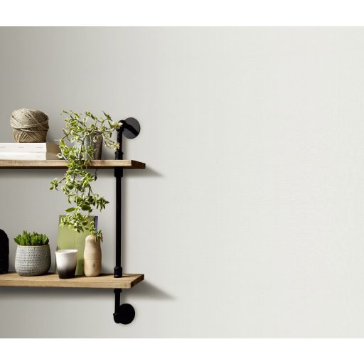 Strukturált egyszínű textilhatású minta fehér/törtfehér tónus tapéta