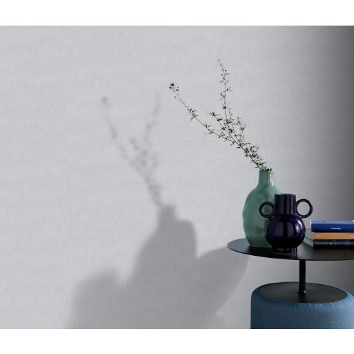 Strukturált egyszínű textilhatású minta szürke tónus tapéta