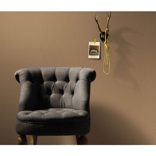 Strukturált egyszínű textilhatású minta barna/aranybarna tónus tapéta