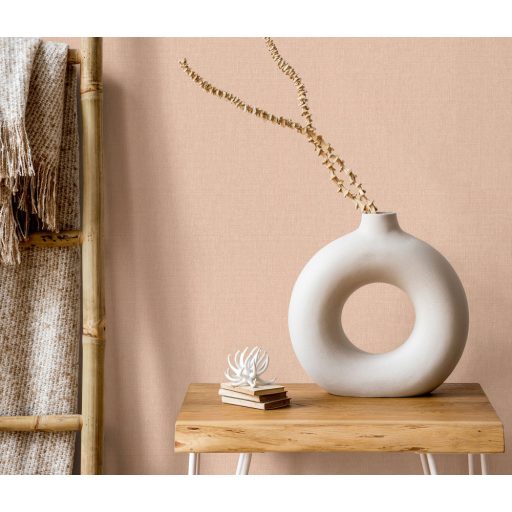 Strukturált egyszínű textilhatású minta korallszín tónus tapéta