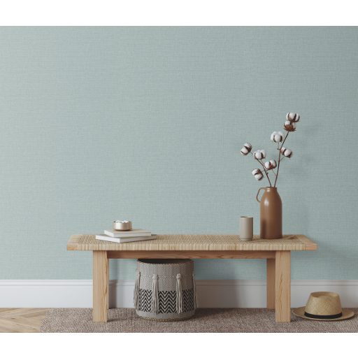 Strukturált egyszínű textilhatású minta zöld/világos zsályazöld/szürkészöld tónus tapéta