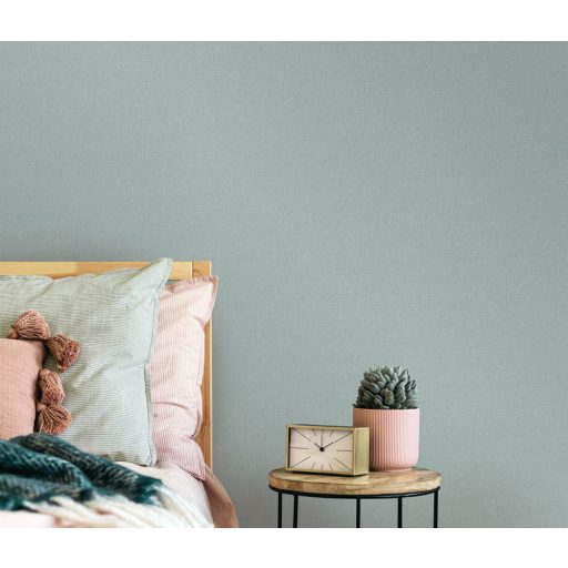 Strukturált egyszínű textilhatású minta zöld/világos zsályazöld/szürkészöld tónus tapéta