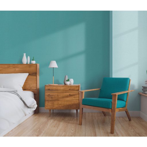 Strukturált egyszínű textilhatású minta türkiz tónus tapéta