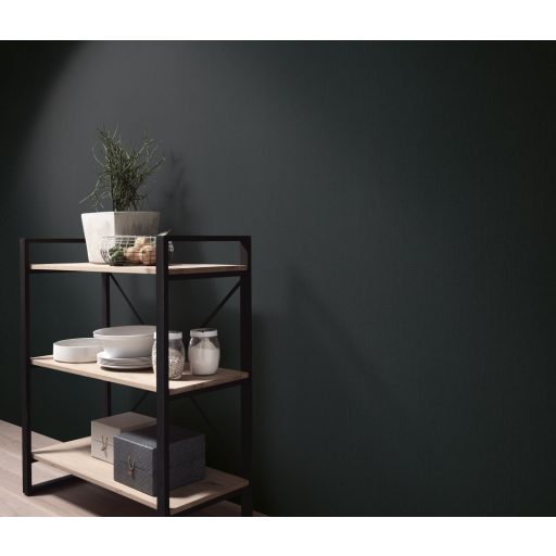 Strukturált egyszínű textilhatású minta fekete tónus tapéta