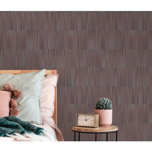 Akár fémlemezekre hasonlító 3D grafikus indusztriális minta vörösesbarna barna és ezüstszürke tónusok tapéta