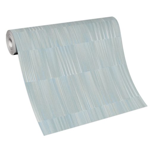 Akár fémlemezekre hasonlító 3D grafikus indusztriális minta világoszöld szürkészöld zöldeskék és szürke tónusok tapéta