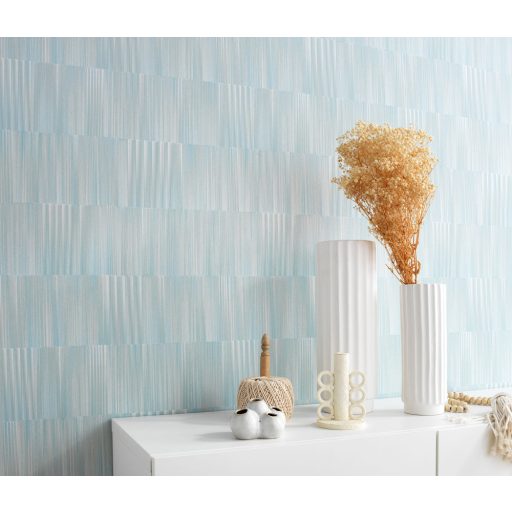 Akár fémlemezekre hasonlító 3D grafikus indusztriális minta világoszöld szürkészöld zöldeskék és szürke tónusok tapéta