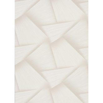   Vonzódás és összefonódás! Művészien kifejező grafikus 3D minta krém és bézs tónus csillogó mintafelület tapéta