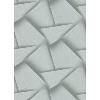   Vonzódás és összefonódás! Művészien kifejező grafikus 3D minta világoszöld/szürkészöld és fehérezüst tónus csillogó mintafelület tapéta