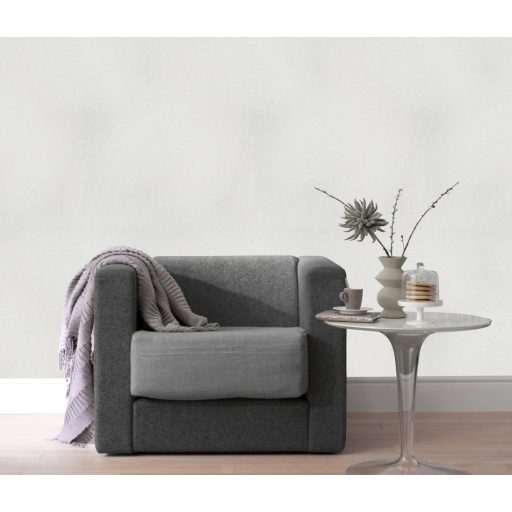 Ecsetvonásokkal kialakított anyagában mintás absztrakt design fehér/törtfehér tónus finom mintafény tapéta