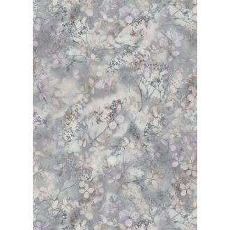   Finom ágakon nyíló varázslatos bodzavirágok a reggeli harmatban szürke lila krém és bézs tónus tapéta